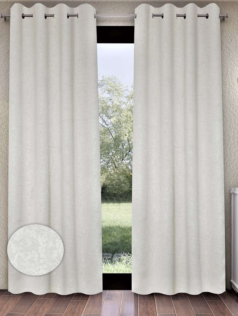 blackout textured eyelet polyester door curtains 