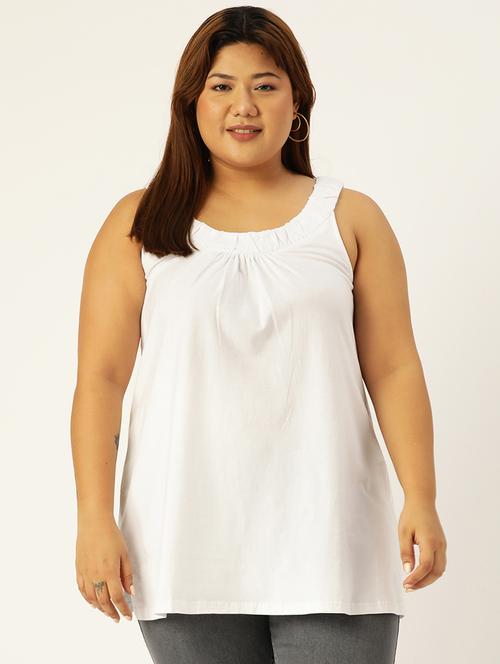 women's straight round neck top - 20130370 -  Standard Image - 0