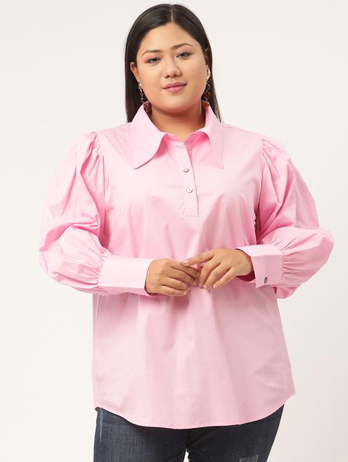 women's straight collared top - 20130375 -  Standard Image - 0