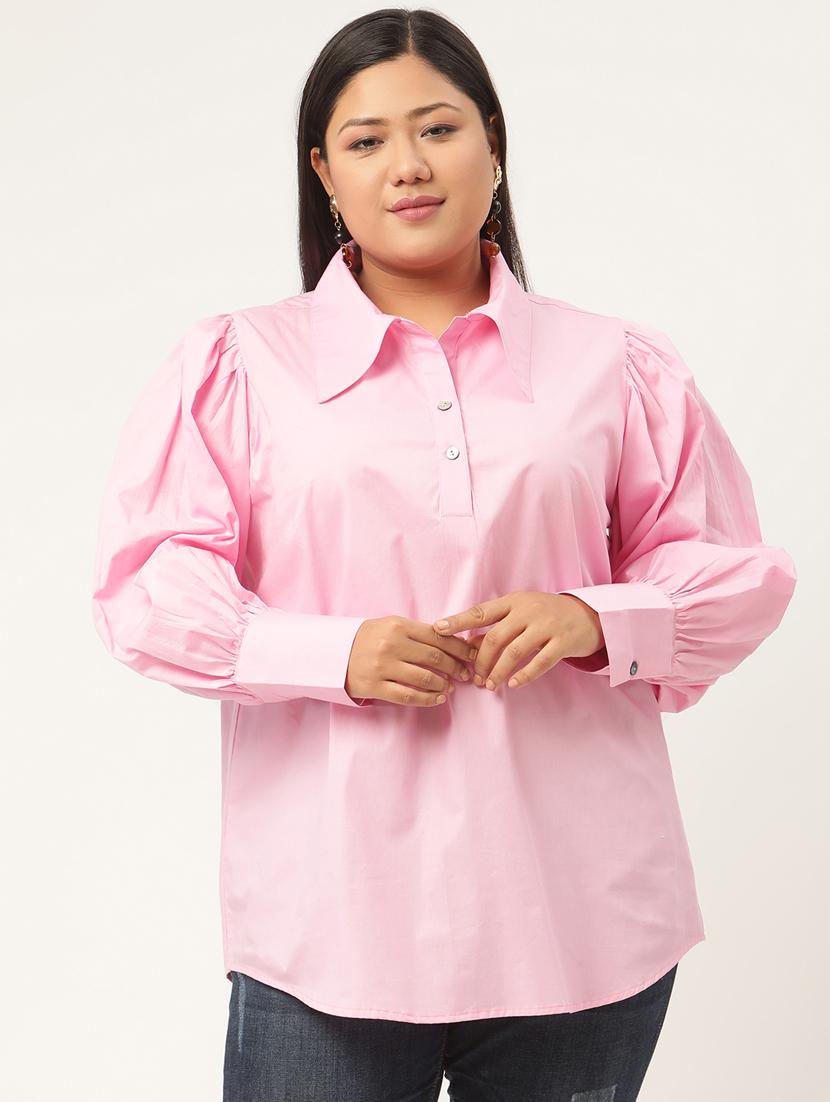 women's straight collared top - 20130375 -  Zoom Image - 0