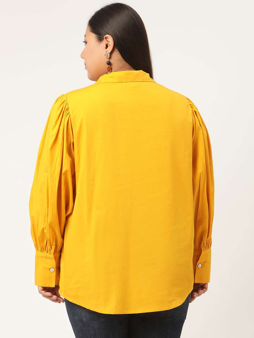 women's straight collared top - 20130377 - Standard Image - 1
