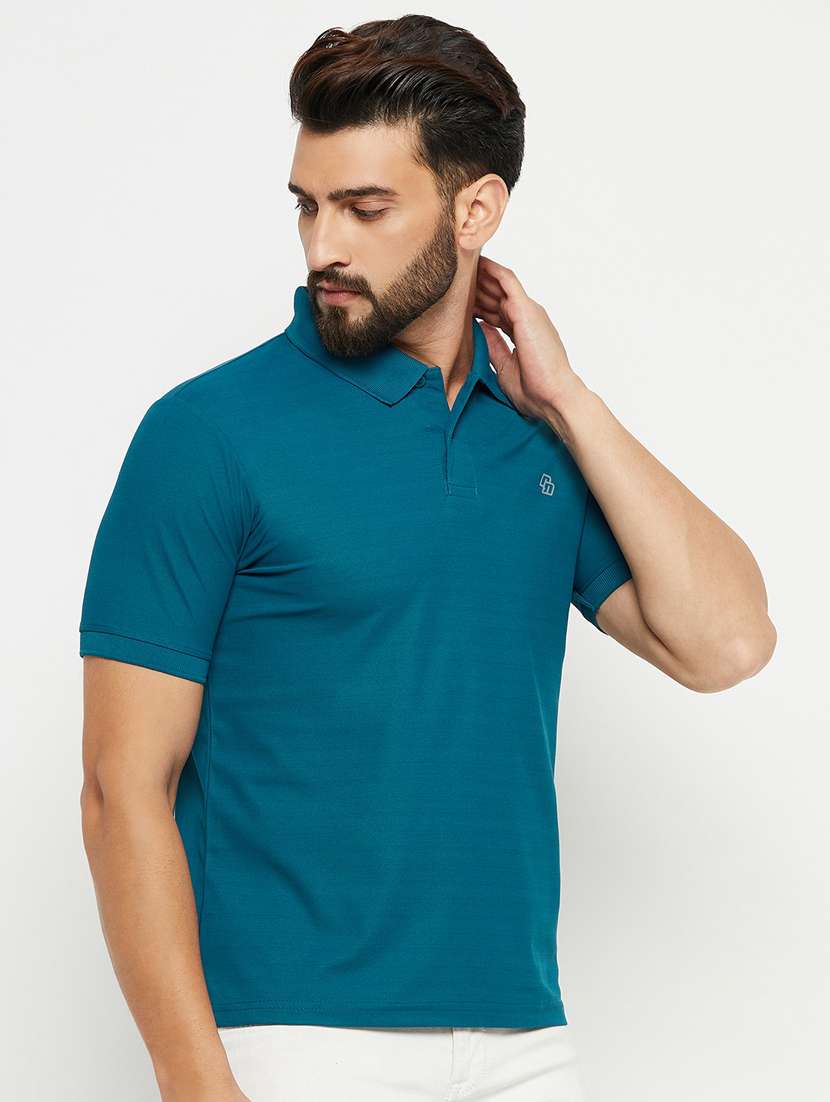 polo neck cotton regular t-shirt