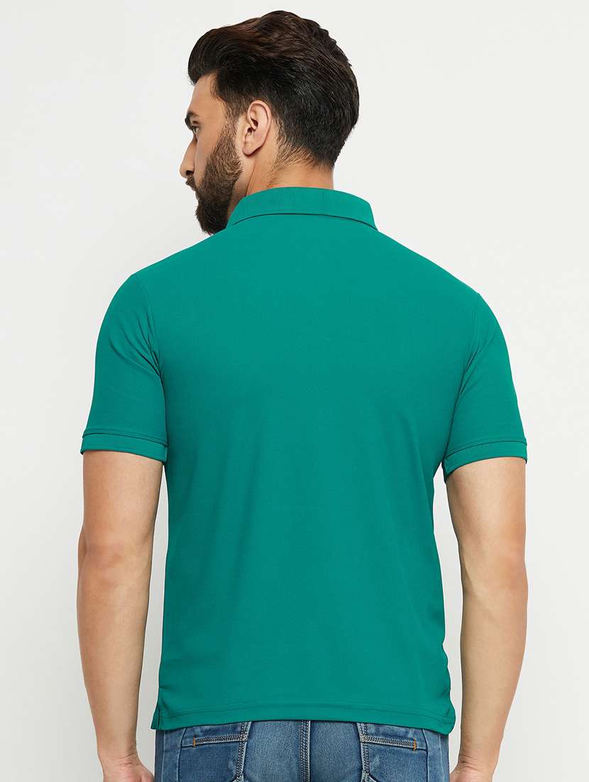 men green regular fit polo t-shirt - 20131149 -  Standard Image - 1
