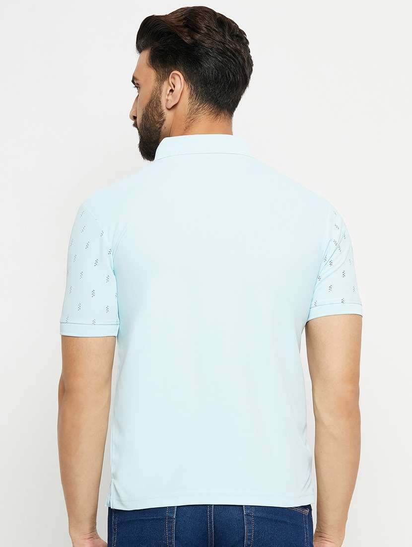 polo neck printed regular t-shirt - 20131164 -  Standard Image - 1