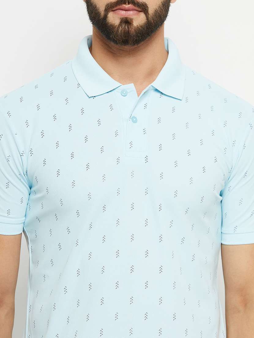 polo neck printed regular t-shirt - 20131164 -  Standard Image - 4