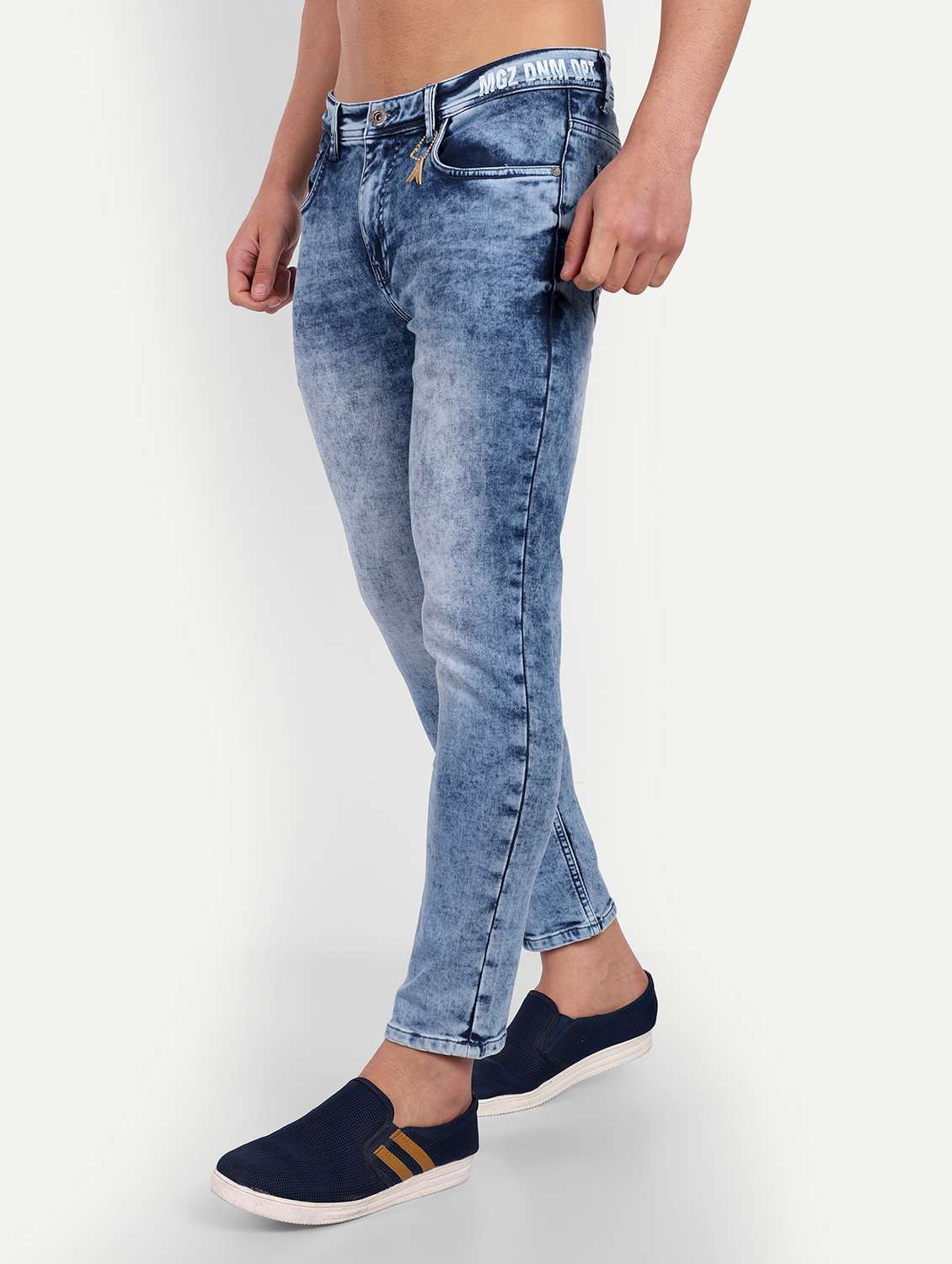 mens skinny fit plain jeans - 20131490 -  Standard Image - 1