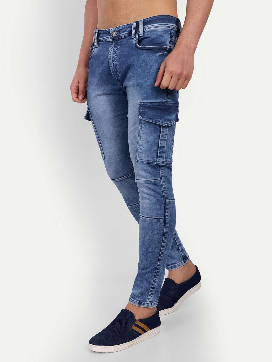 mens mid rise solid cargo - 20131496 -  Standard Image - 1