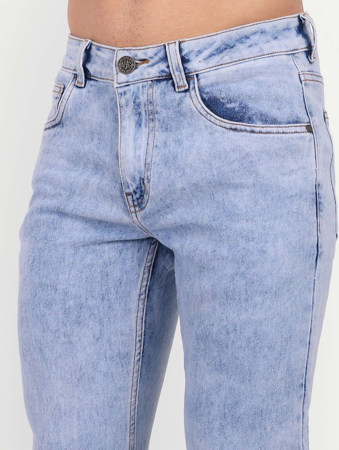 mens slim fit plain jeans - 20131509 - Standard Image - 4