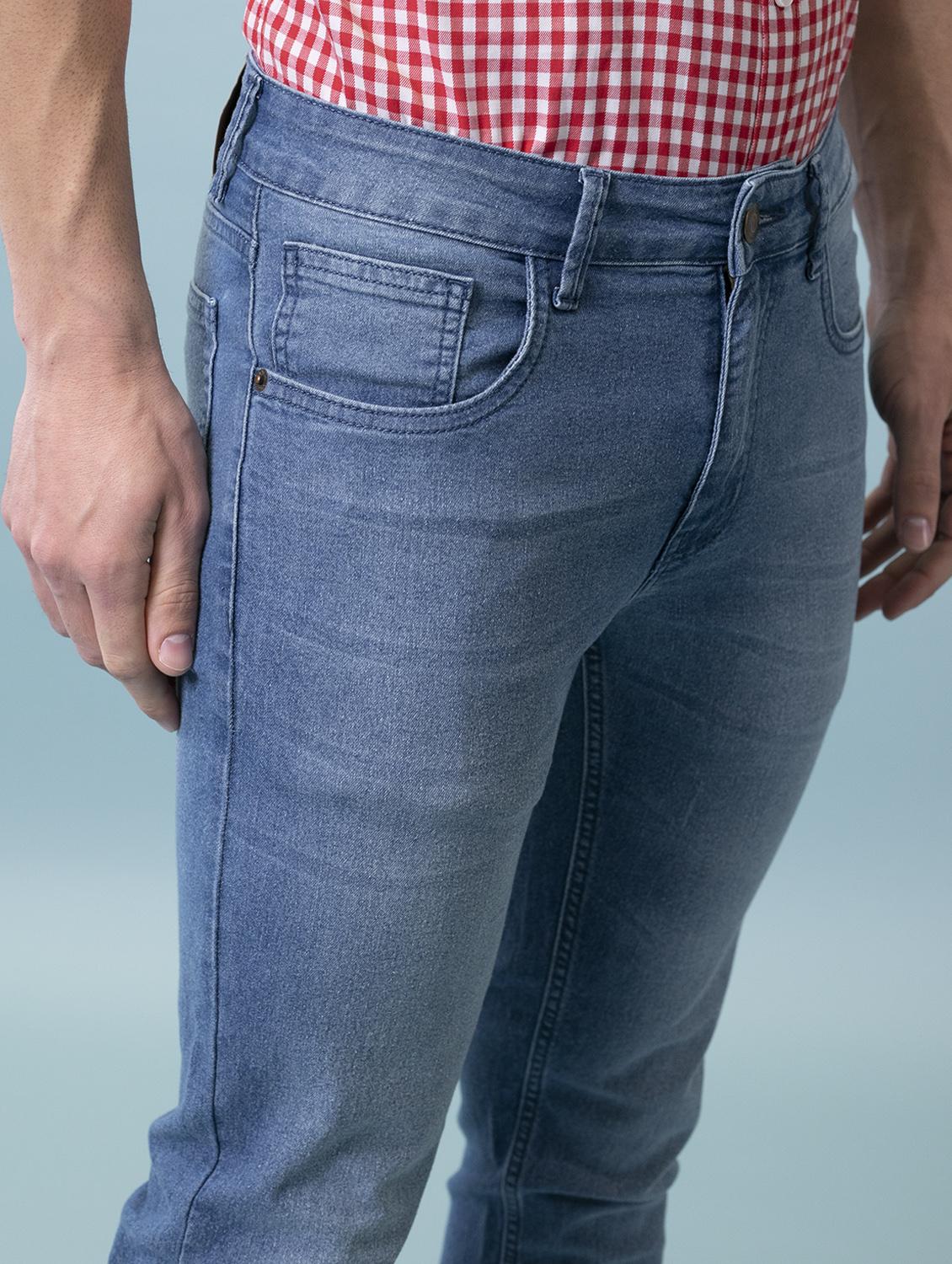 mens slim fit plain jeans - 20131515 - Standard Image - 4