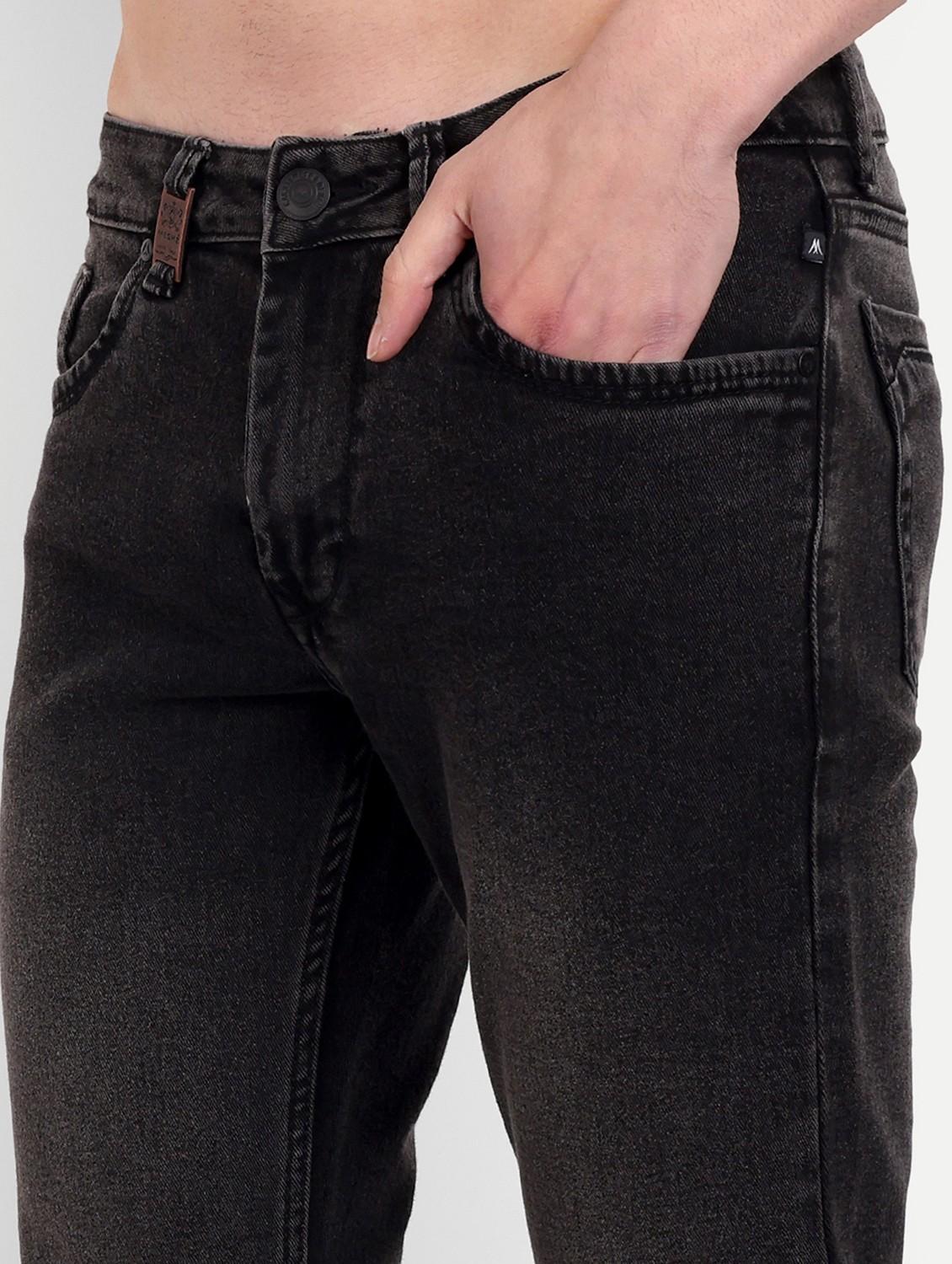mens straight fit plain jeans - 20131542 - Standard Image - 4