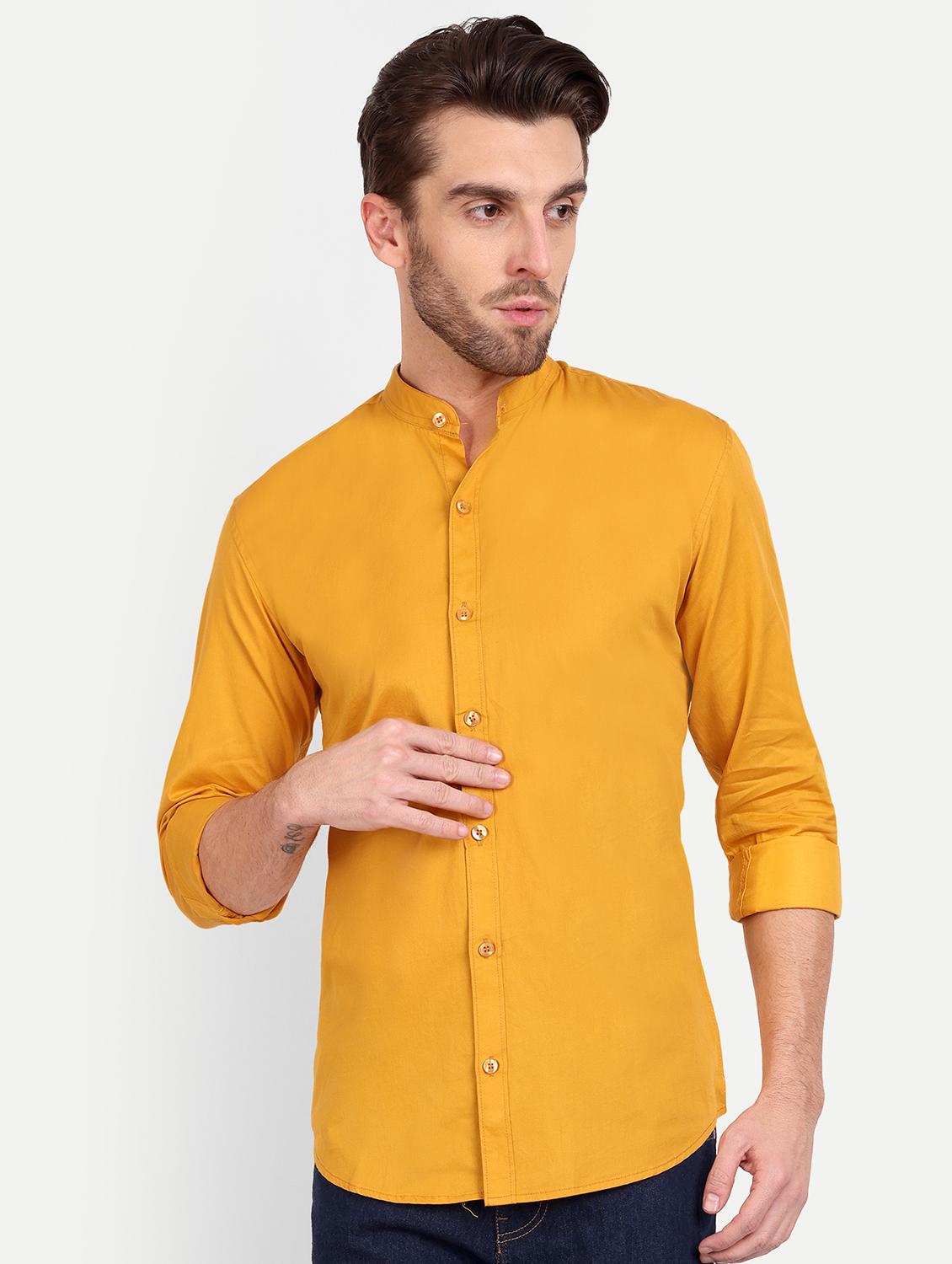 mens solid casual shirt