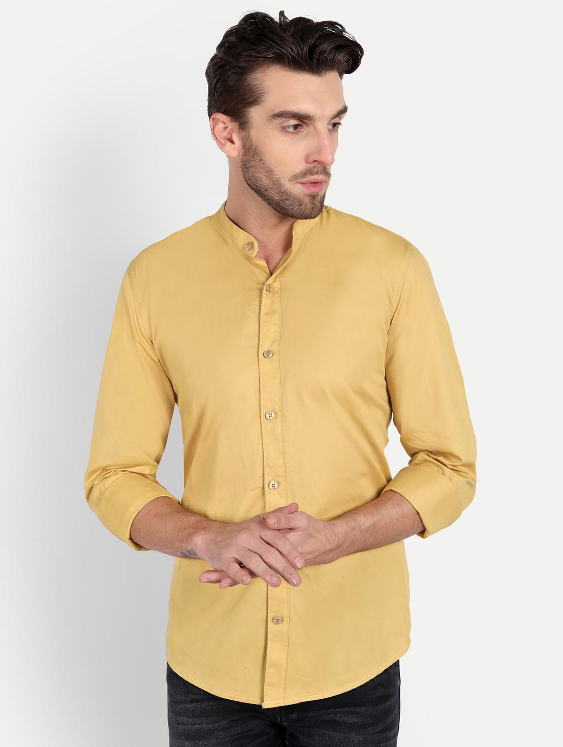 mens solid casual shirt - 20131582 - Zoom Image - 0