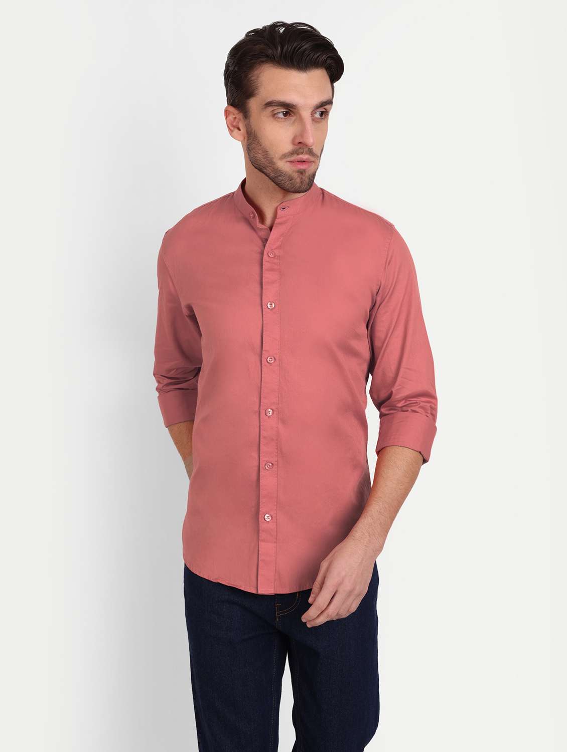 mens solid casual shirt