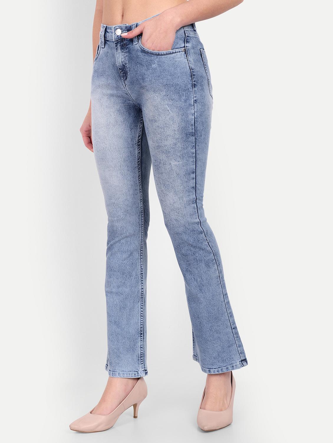 women's plain bootcut jeans - 20131601 - Standard Image - 1
