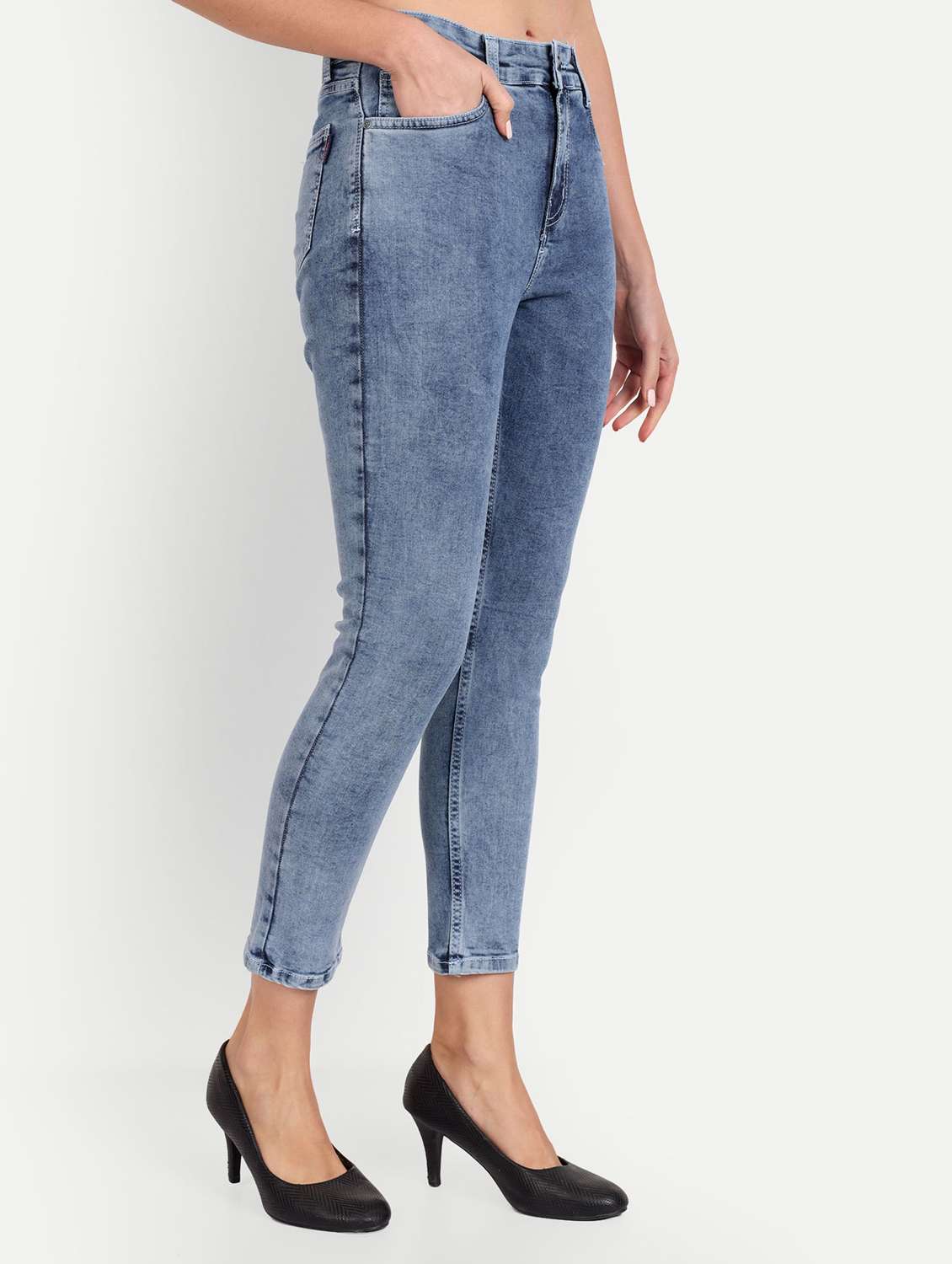 women mid rise denim jeans - 20131631 -  Standard Image - 1