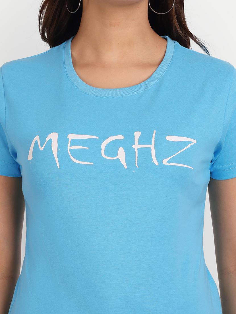 blue cotton blend regular tshirt - 20131649 - Standard Image - 4