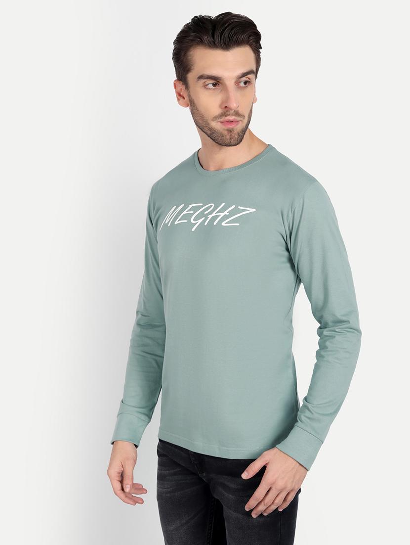 men chest print long sleeve t-shirt - 20131651 -  Standard Image - 1