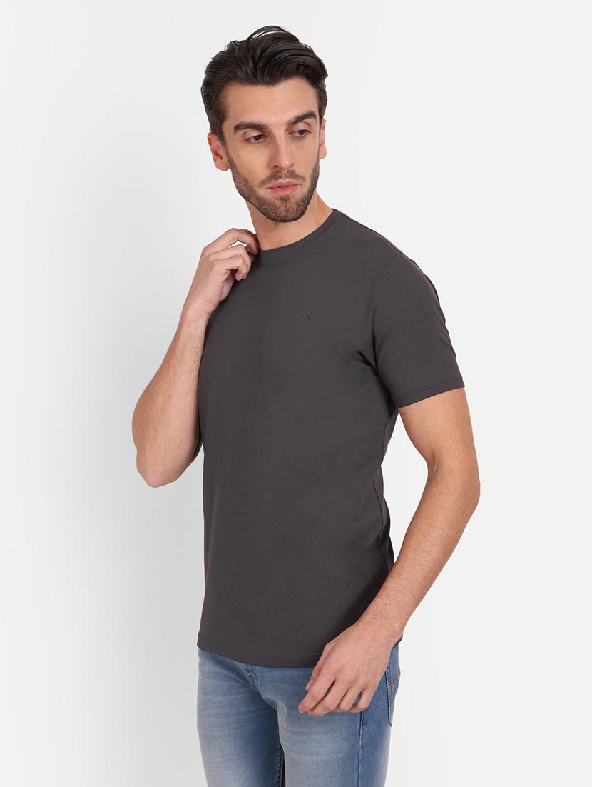men round neck solids t-shirt - 20131669 - Standard Image - 1