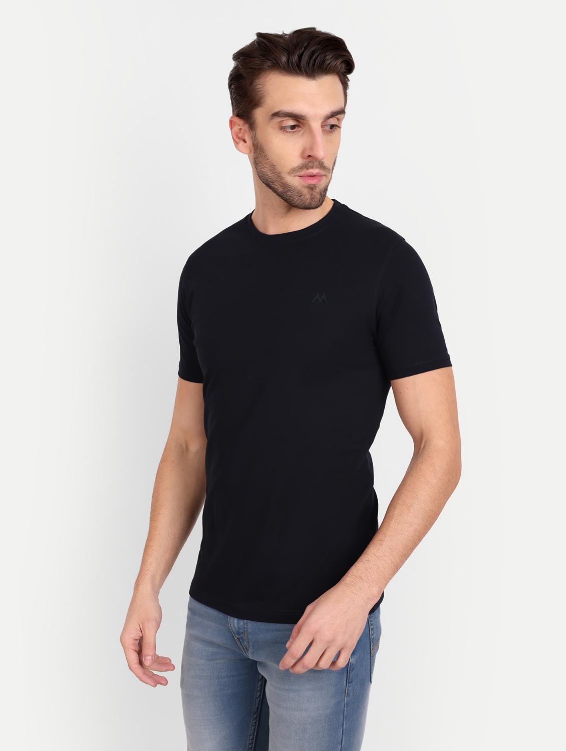 men round neck solids t-shirt - 20131672 - Standard Image - 1