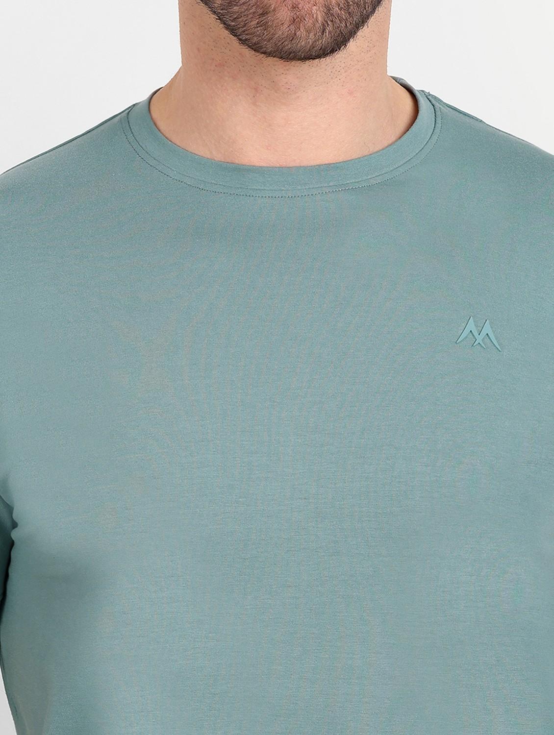 men round neck solids t-shirt - 20131676 - Standard Image - 4
