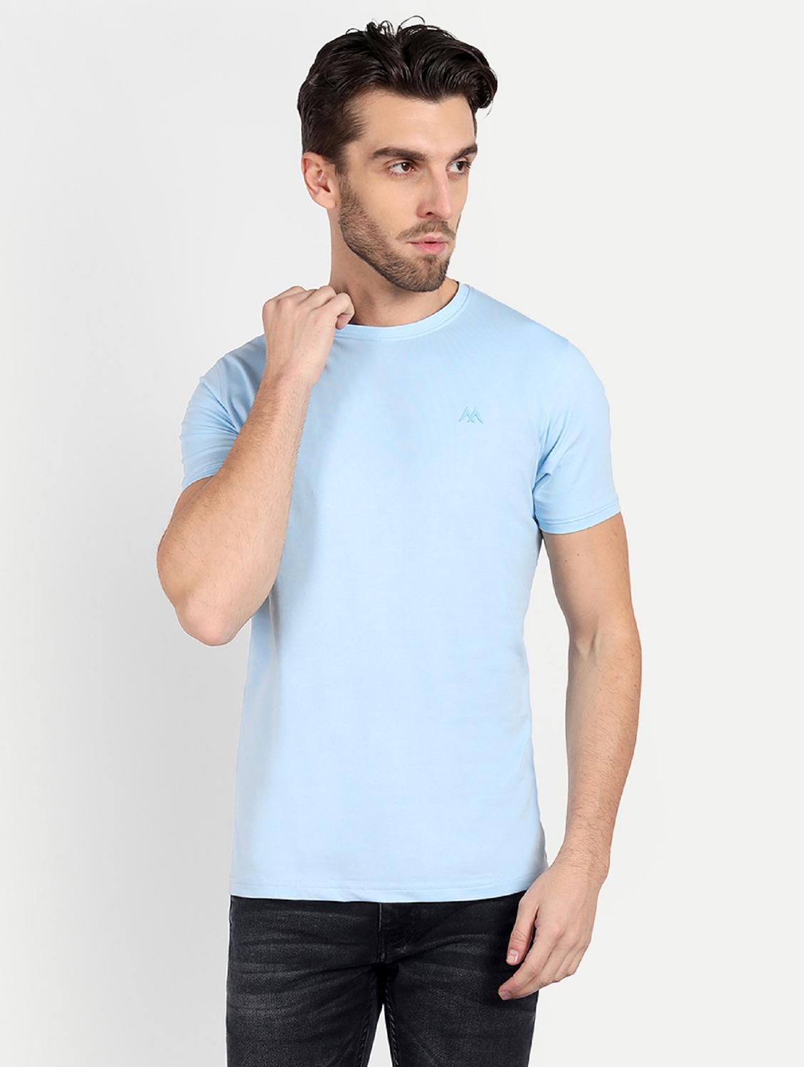 men round neck solids t-shirt - 20131677 - Standard Image - 1