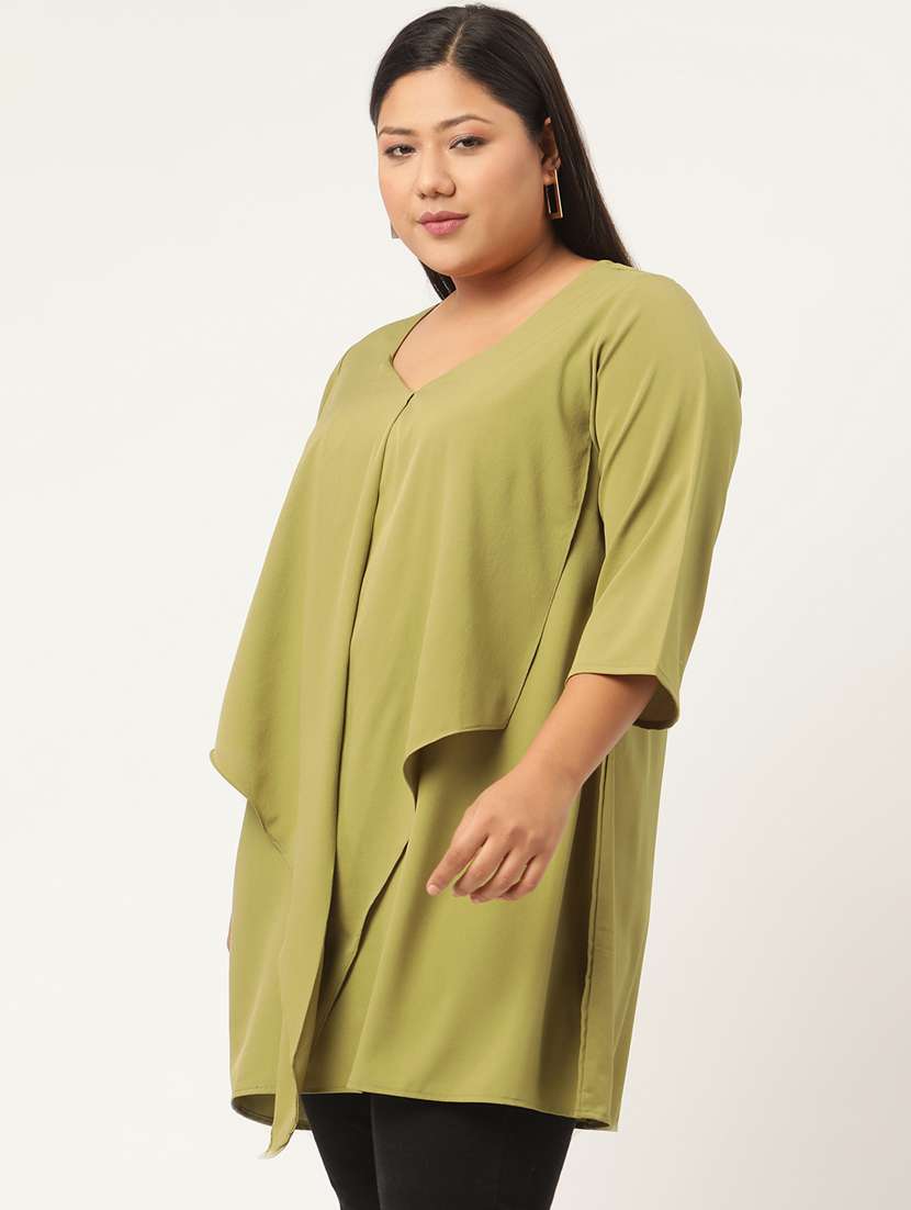 women's asymmetric sweetheart neck top - 20132423 -  Standard Image - 1