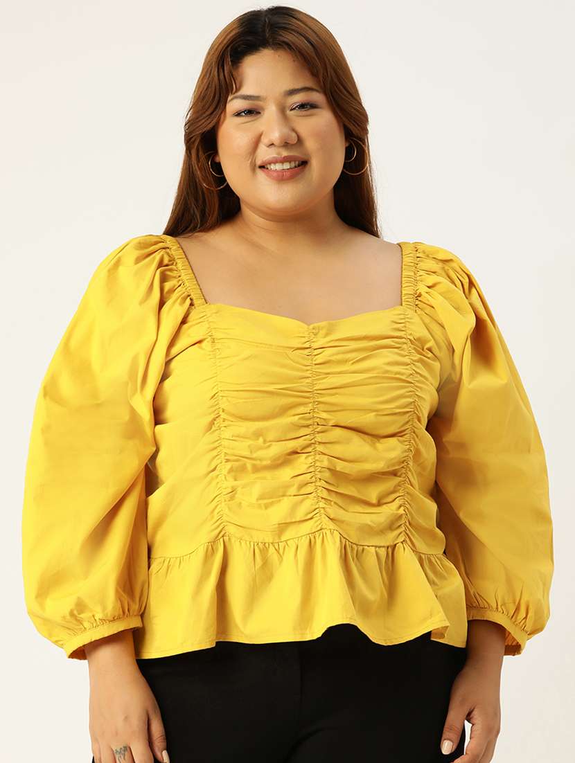 women's ruffle sweetheart neck top - 20132473 -  Zoom Image - 0