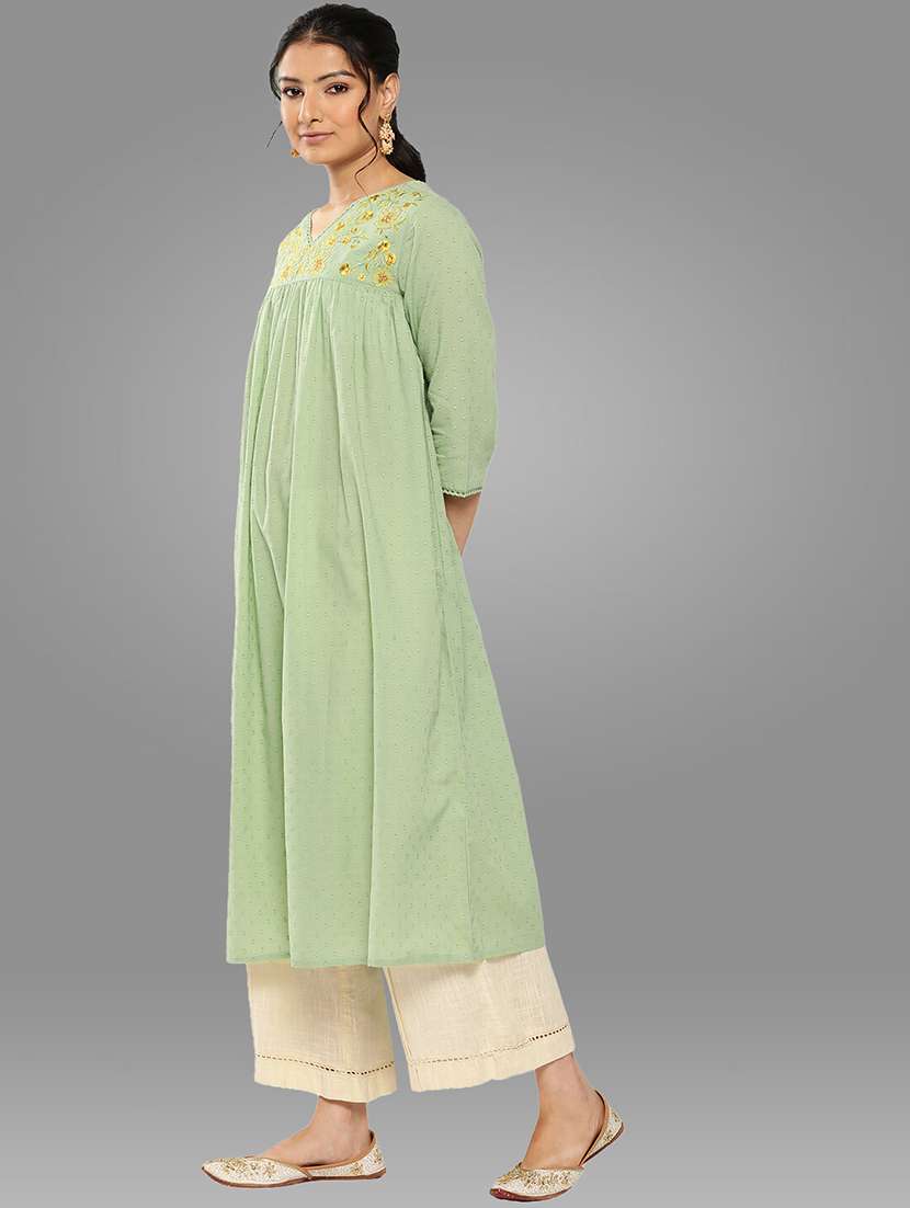 women's flared kurta - 20133029 -  Standard Image - 1