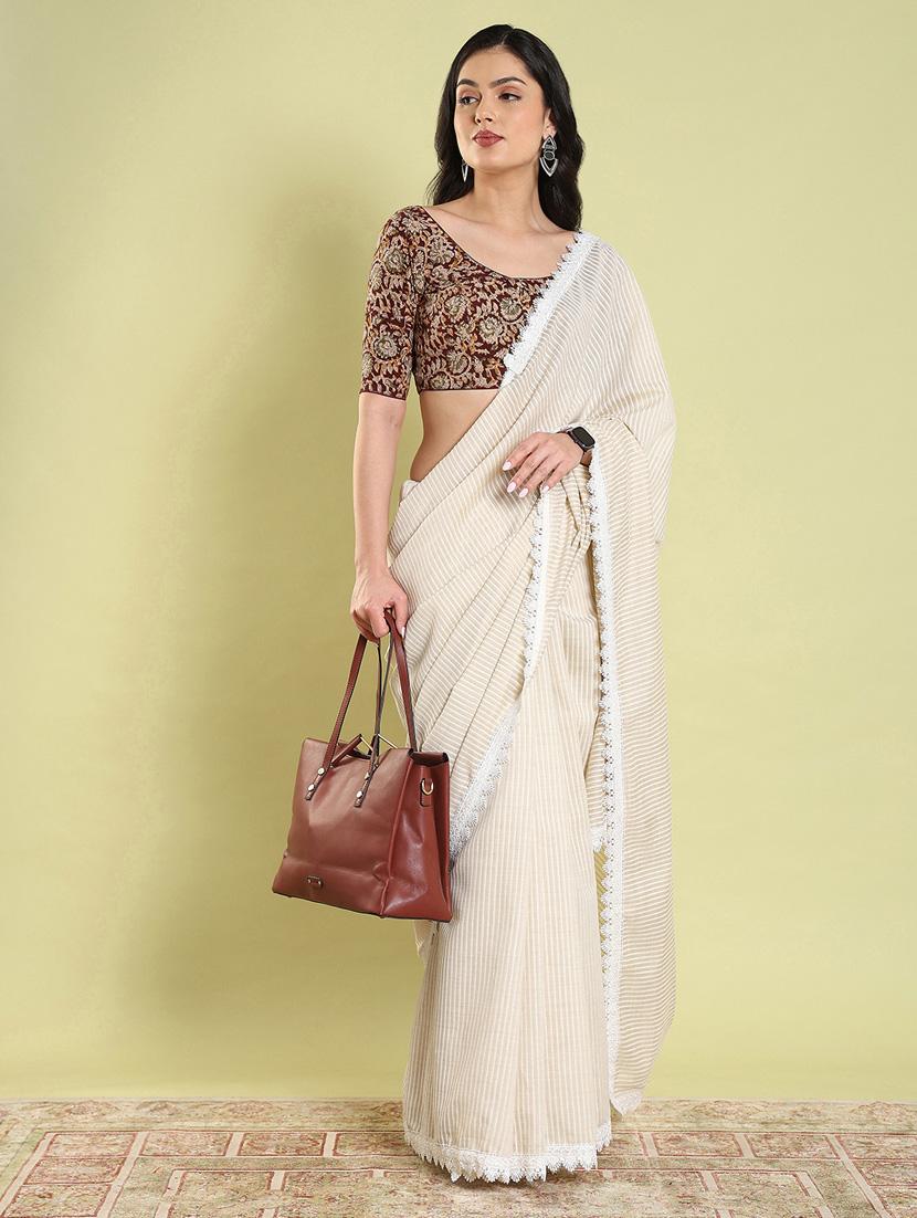 maroon regular stitched blouse - 20133176 - Standard Image - 4