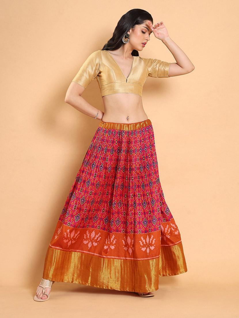 women solid silk blouse - 20133183 - Standard Image - 4