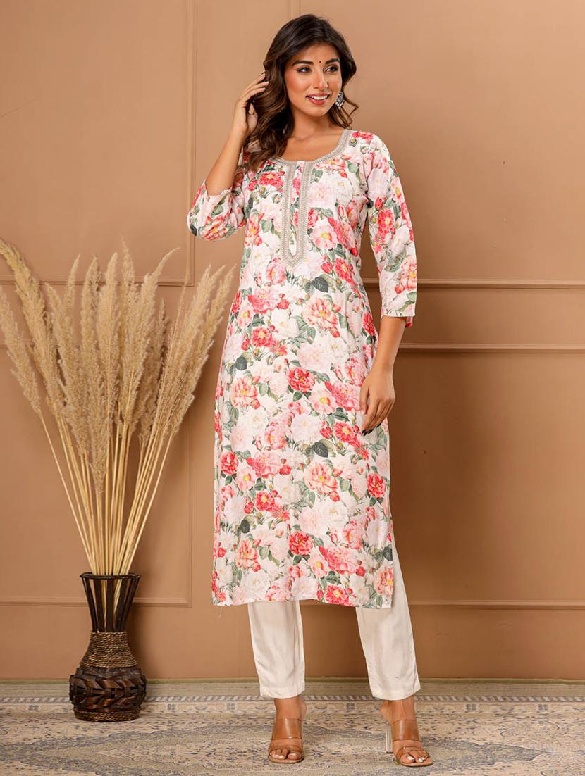 multi colored floral print gotta work suit set - 20133298 - Standard Image - 1