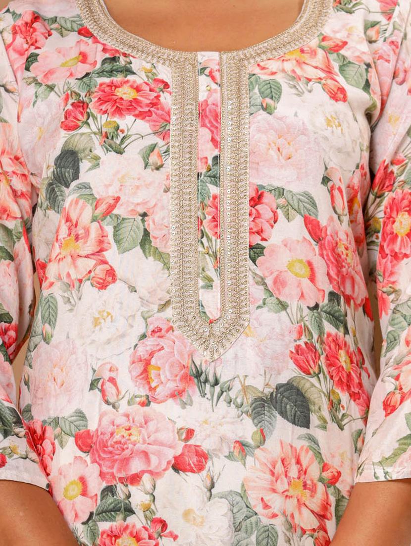 multi colored floral print gotta work suit set - 20133298 - Standard Image - 4