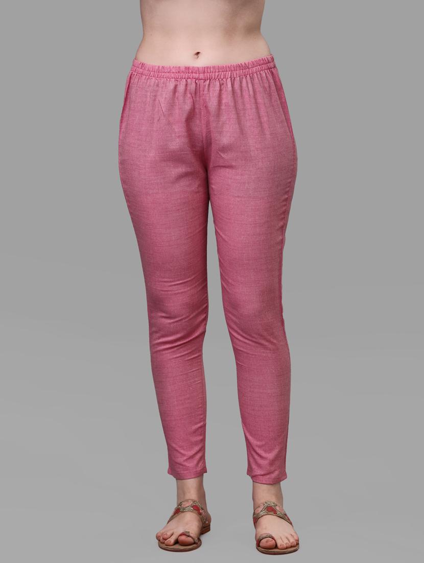 pink three quarter sleeve kurta pant set - 20133378 - Standard Image - 4