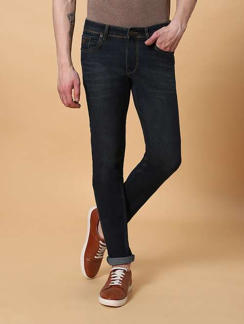 mens slim fit plain jeans - 20133482 - Standard Image - 0