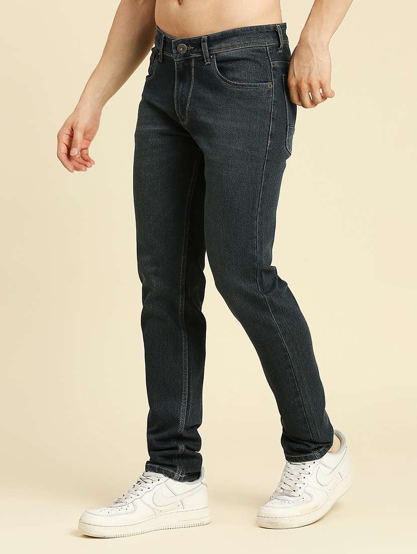 mens slim fit plain jeans - 20133484 -  Standard Image - 1