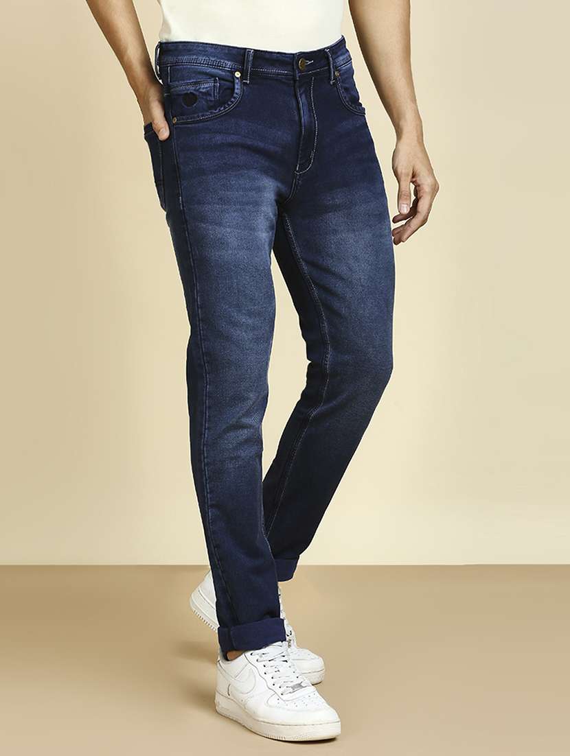 mens slim fit plain jeans - 20133488 -  Standard Image - 1