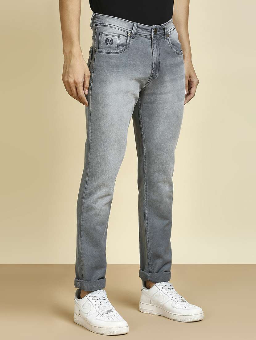 mens slim fit plain jeans - 20133490 -  Standard Image - 1