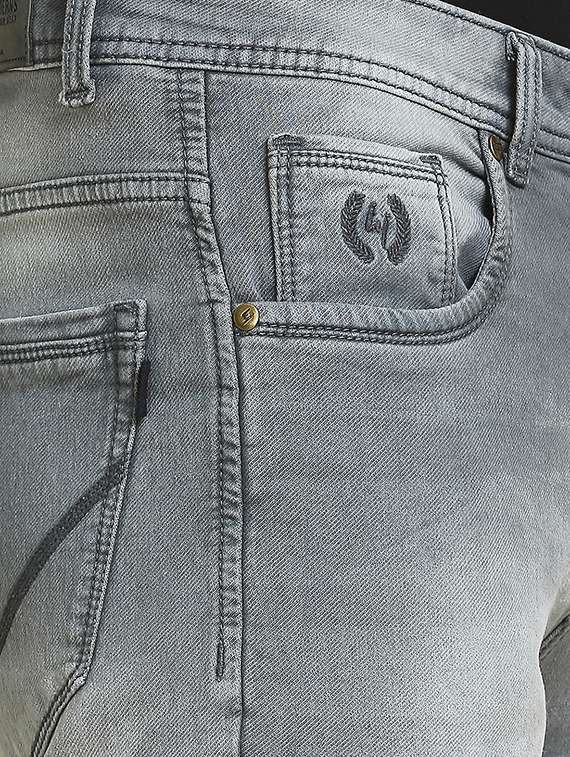 mens slim fit plain jeans - 20133490 -  Standard Image - 4