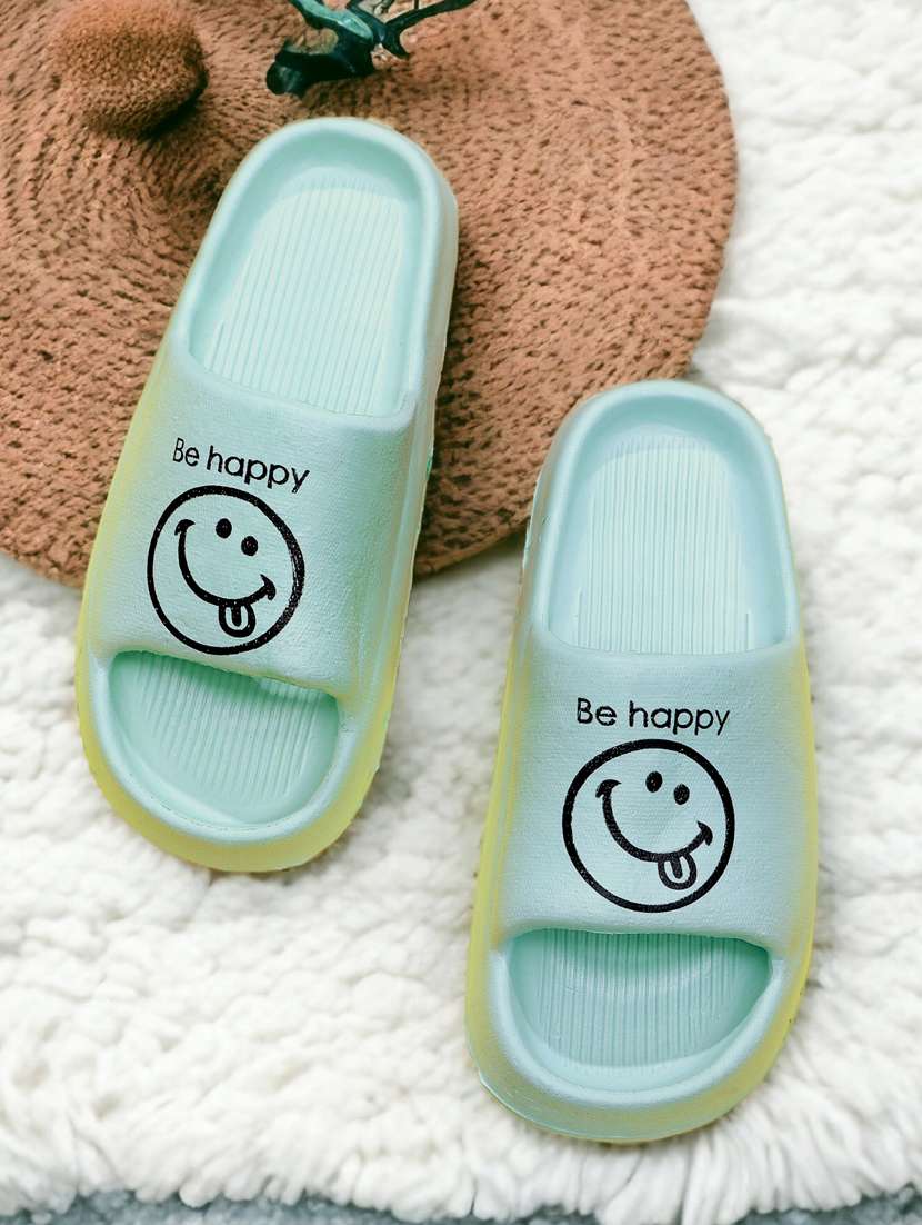 women printed flip flop