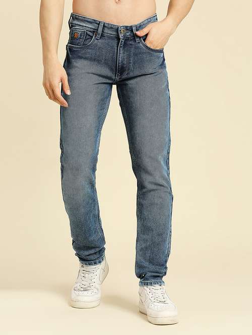 mens relaxed fit plain jeans - 20134600 -  Standard Image - 0