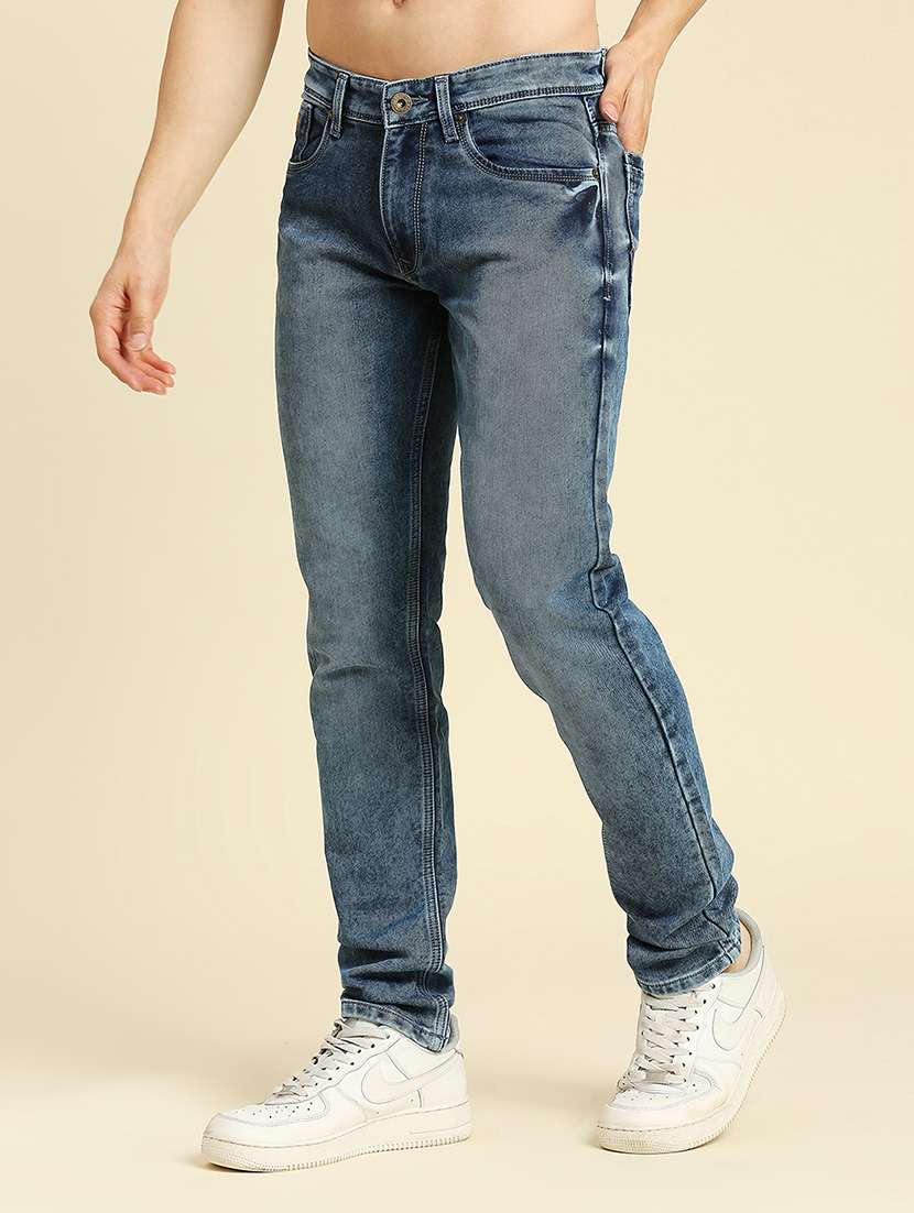 mens relaxed fit plain jeans - 20134600 -  Standard Image - 1