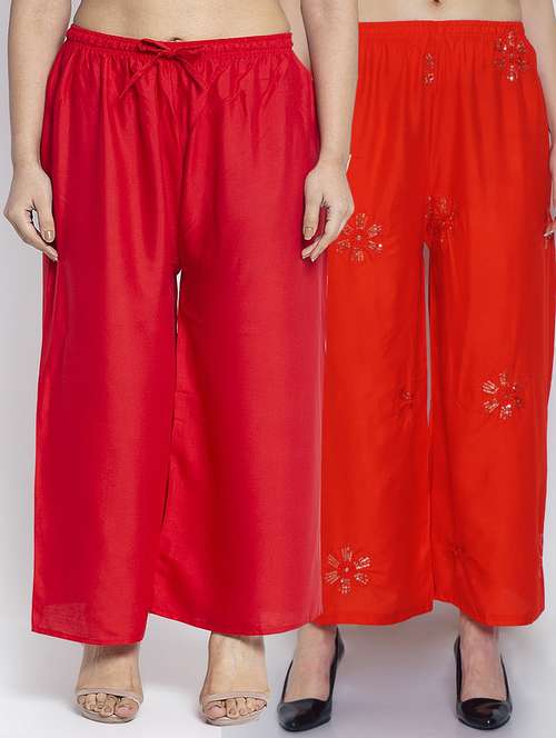 pack of 2 relaxed fit palazzos - 20134820 - Standard Image - 0
