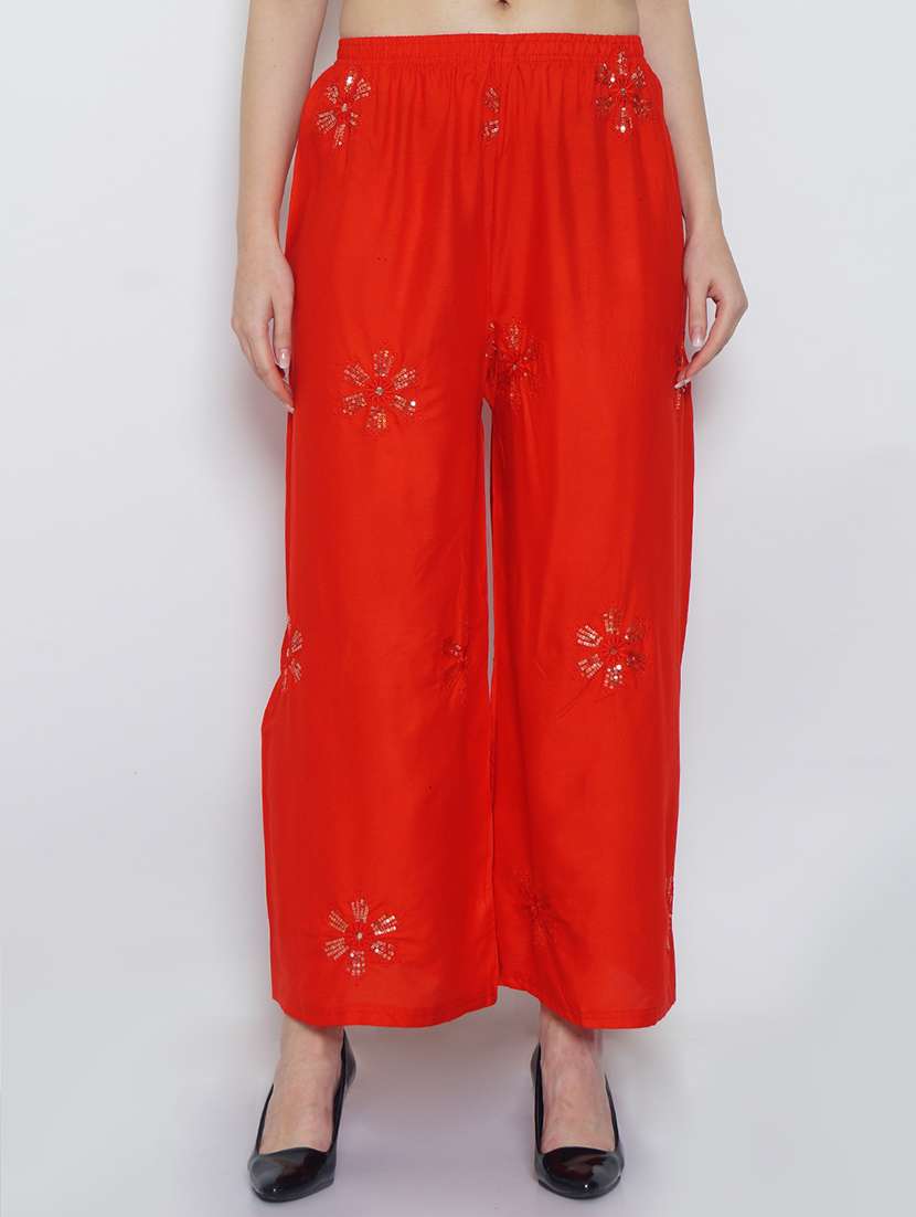 pack of 2 solid flared palazzo - 20134964 -  Standard Image - 1