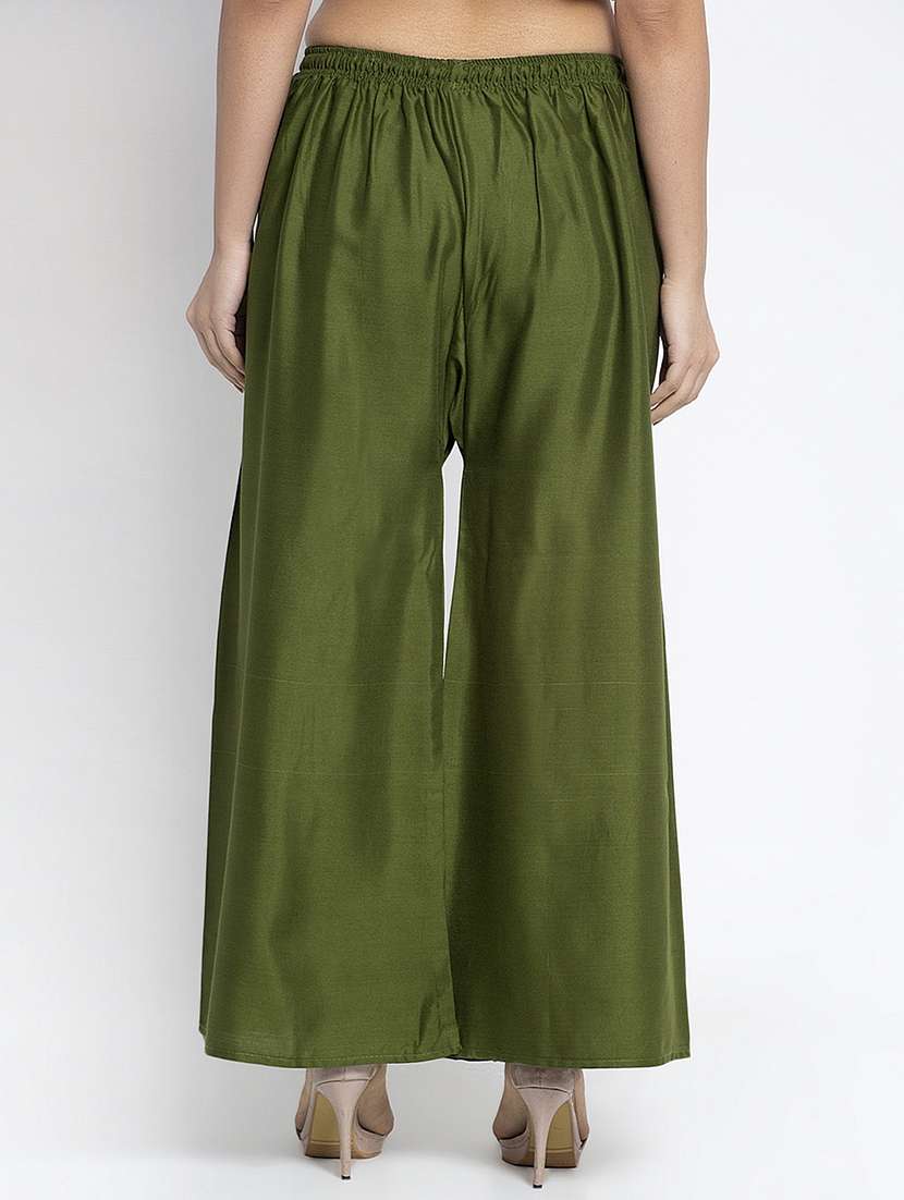 pack of 2 solid flared palazzo - 20135019 - Standard Image - 4