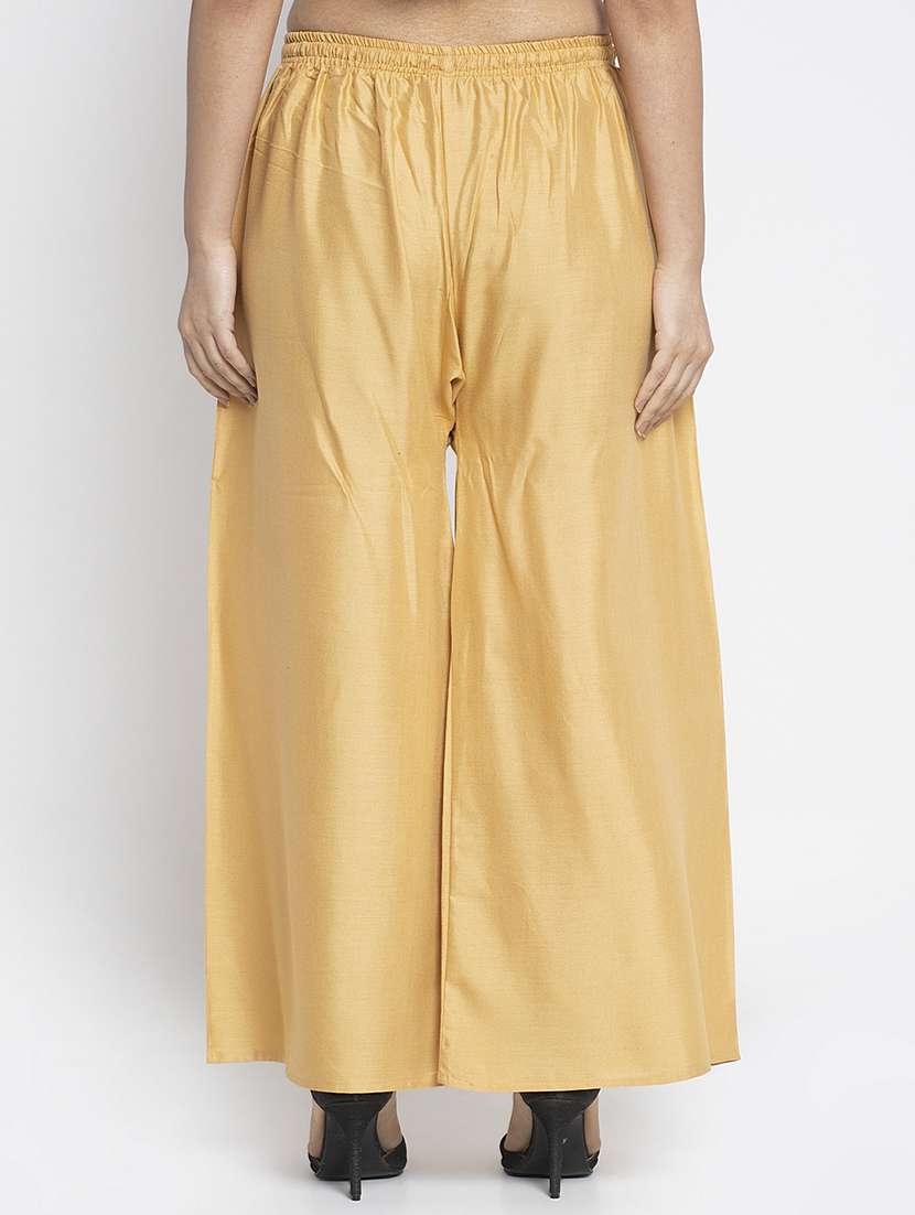 pack of 2 solid flared palazzo - 20135088 -  Standard Image - 4