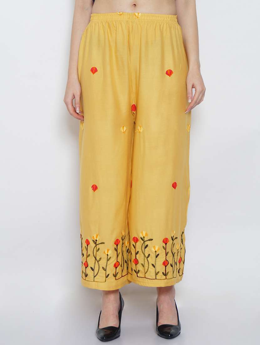 pack of 2 solid flared palazzo - 20135218 -  Standard Image - 1