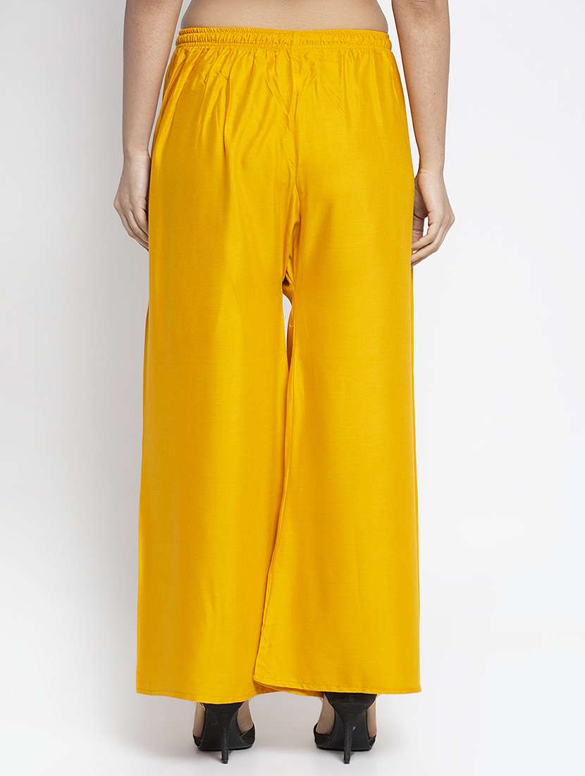 pack of 2 solid flared palazzo - 20135218 -  Standard Image - 4