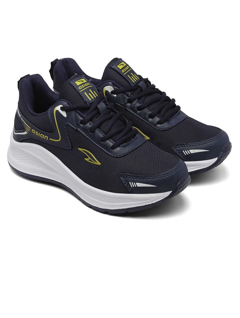 teal blue lace up sport shoes - 20135454 -  Standard Image - 1