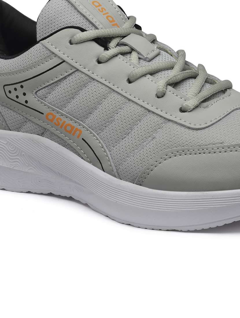 grey lace up sport shoes - 20135464 - Standard Image - 4