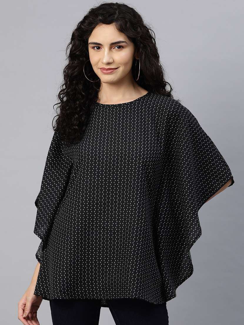 women's a line round neck top